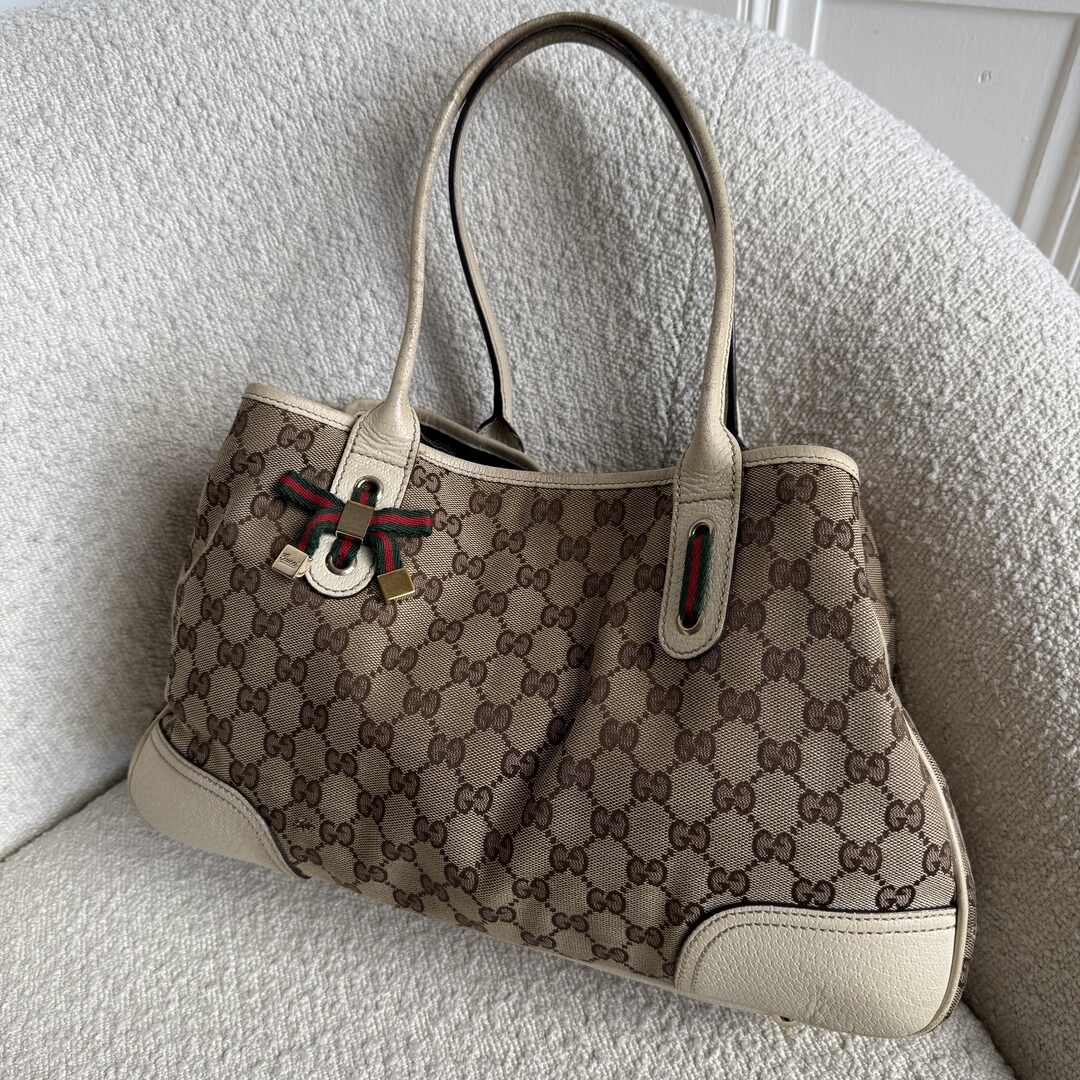 Gucci GG Princy White Tote Bag