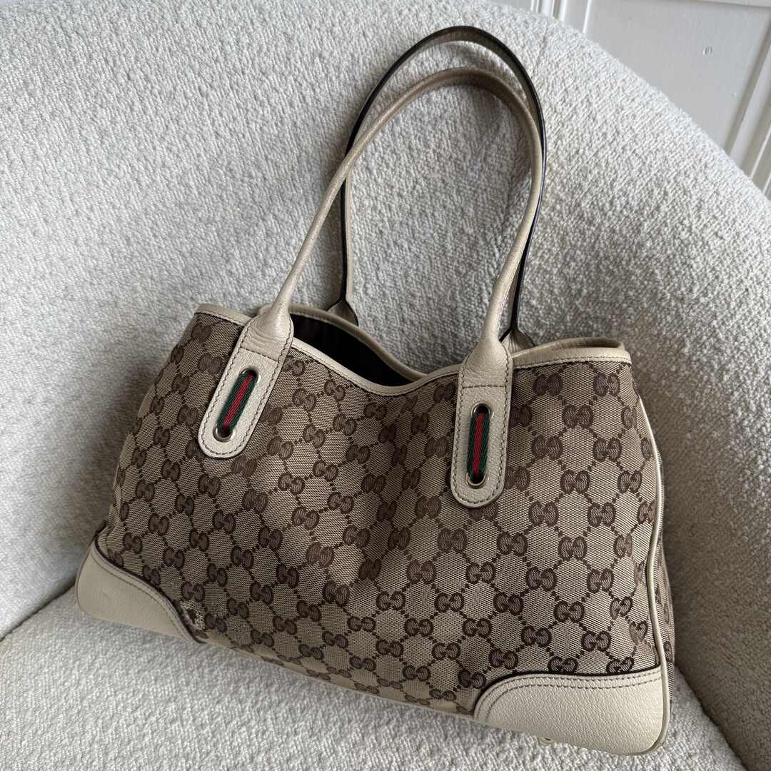 Gucci GG Princy White Tote Bag