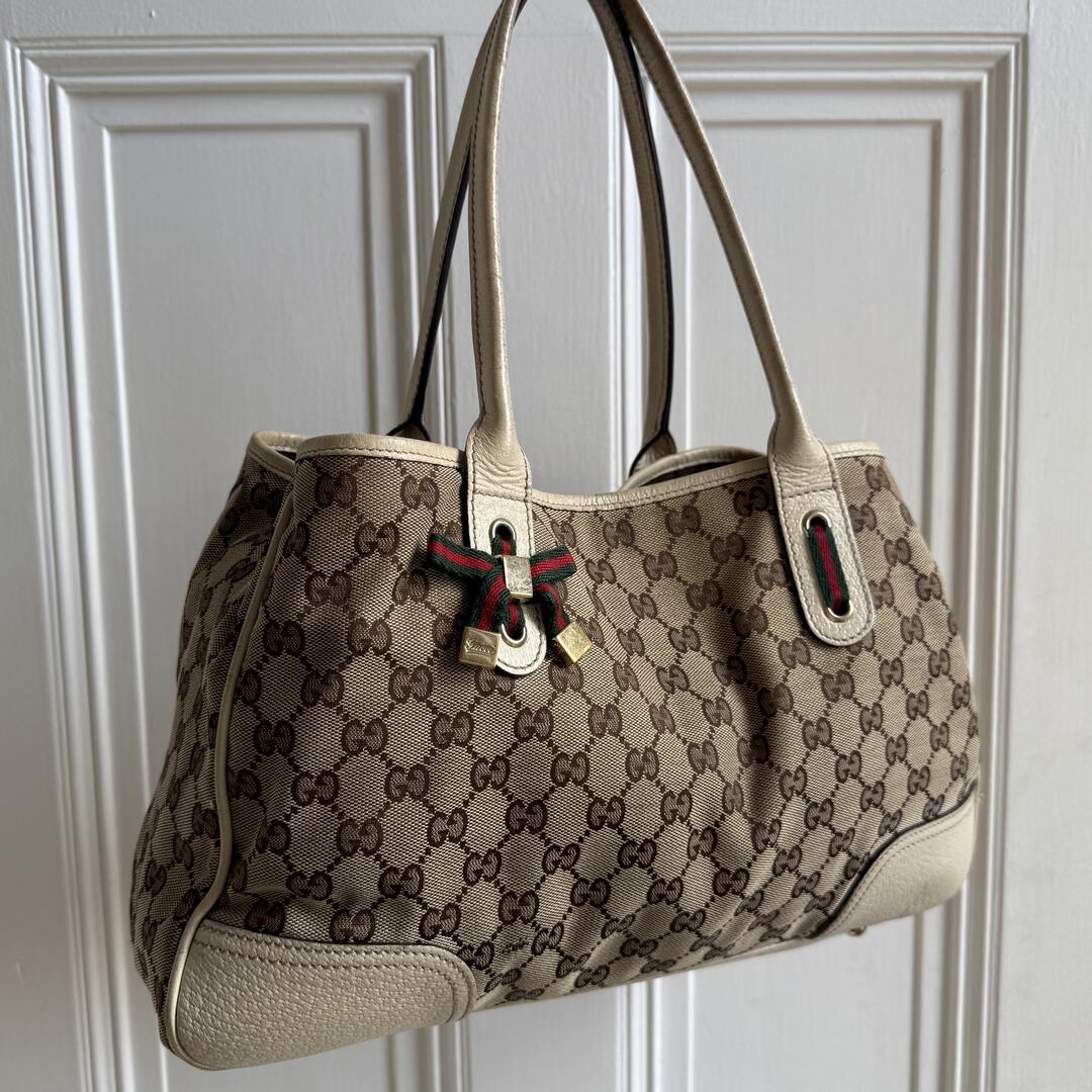 Gucci GG Princy White Tote Bag