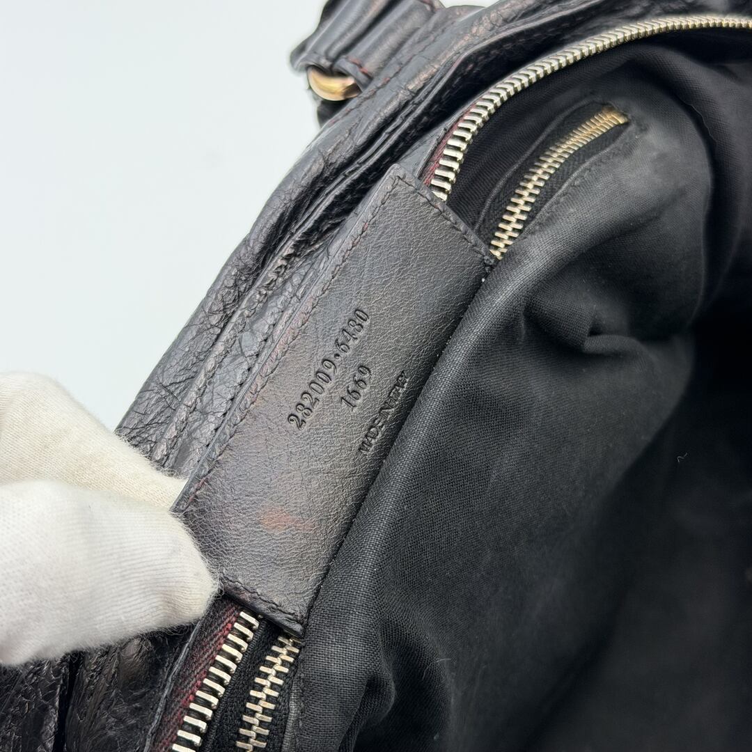 2012 Balenciaga The Giant City Leather Black Bag