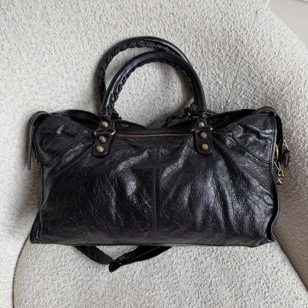 2012 Balenciaga The Giant City Leather Black Bag