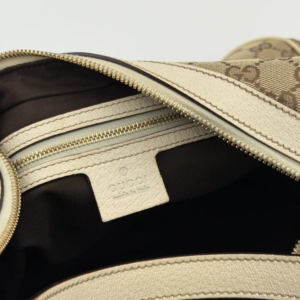 Gucci GG Canvas White Shoulder Bag