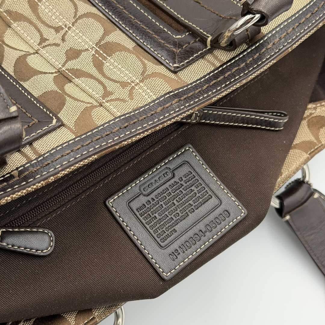 Coach Signature Brown Shoulder Bag