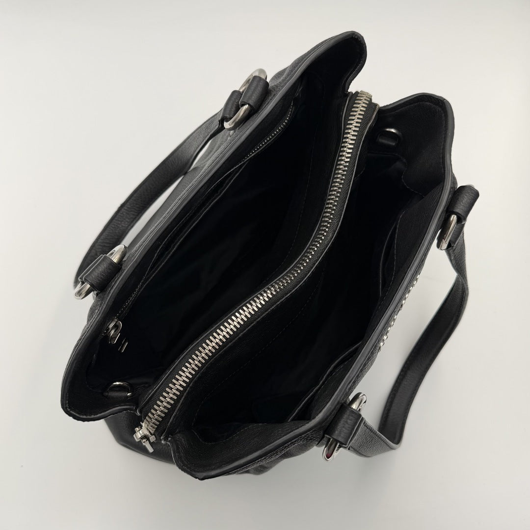 Miu Miu Vitello Leather Black Shoulder Bag