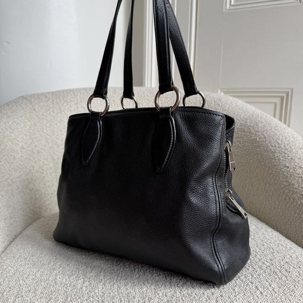 Miu Miu Vitello Leather Black Shoulder Bag