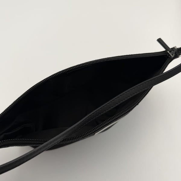 Gucci GG Monogram Black Boat Pochette Handbag