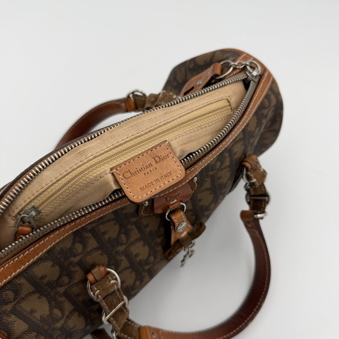 Dior Romantique Heart Trotter Brown Handbag