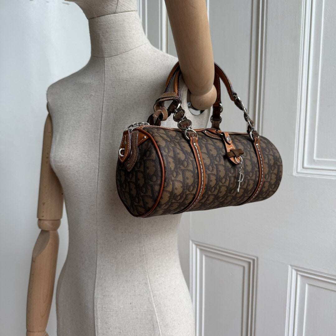 Dior Romantique Heart Trotter Brown Handbag
