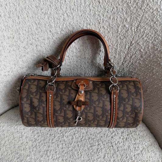 Dior Romantique Heart Trotter Brown Handbag