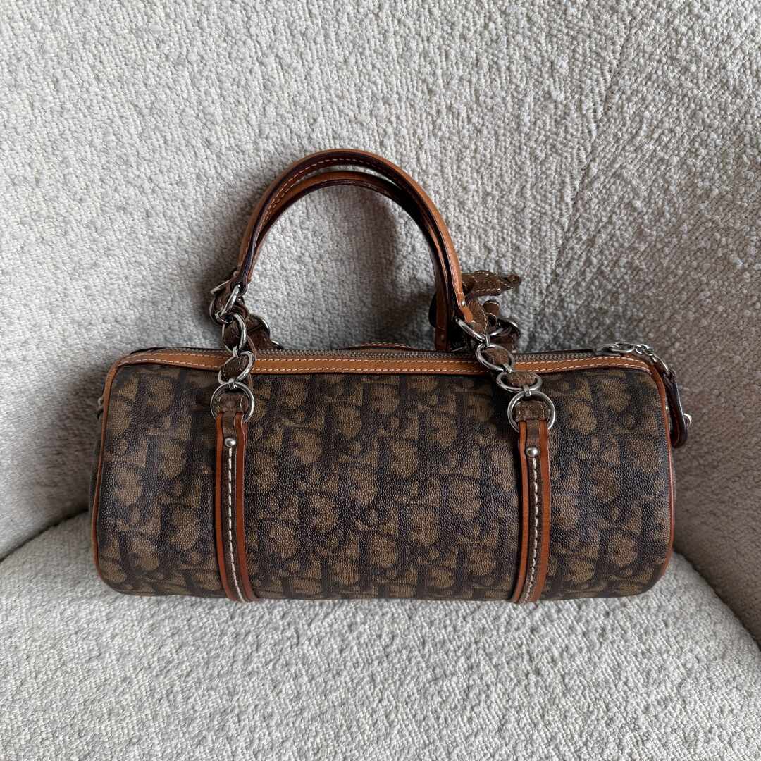 Dior Romantique Heart Trotter Brown Handbag