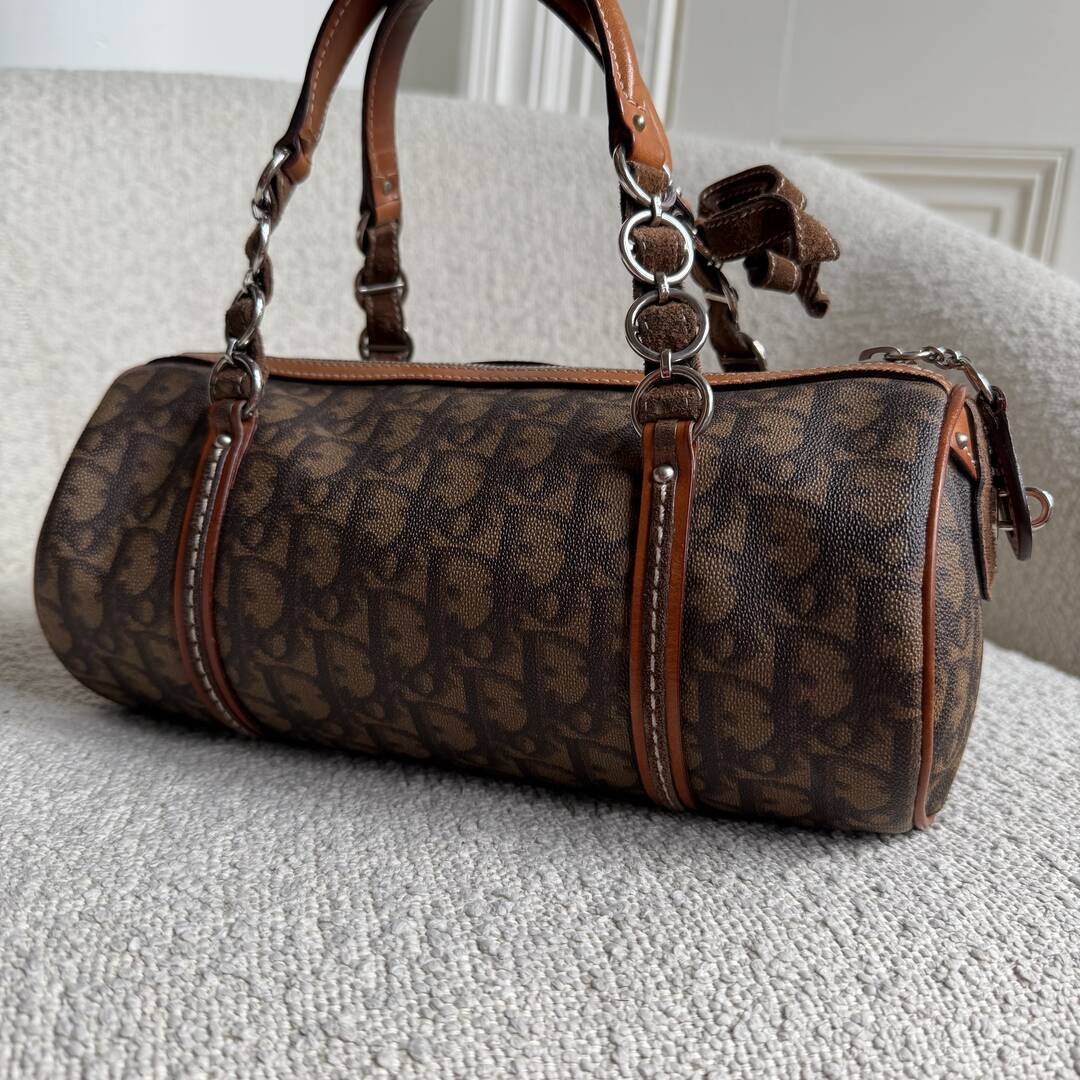 Dior Romantique Heart Trotter Brown Handbag