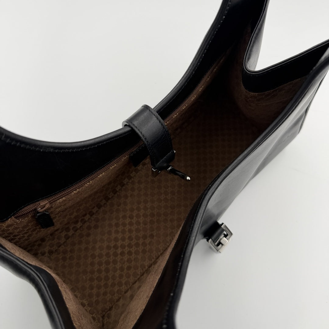 Gucci Jackie Leather Black Mini Handbag