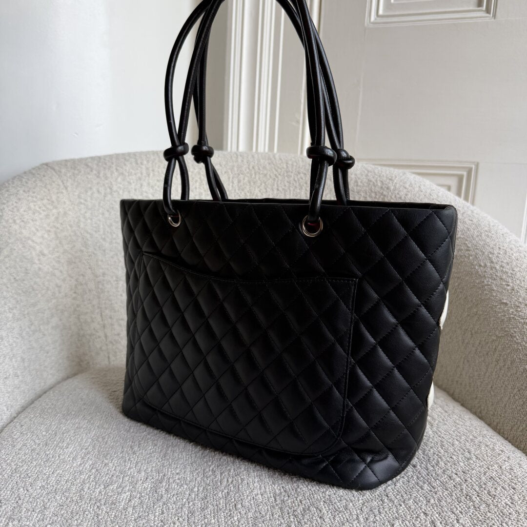 2005 Chanel Cambon Quilted Black Tote Bag