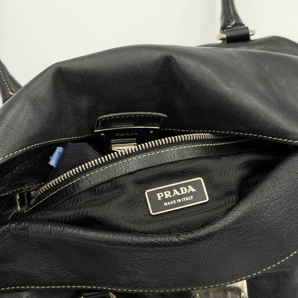 Prada Easy Leather Black Shoulder Bag