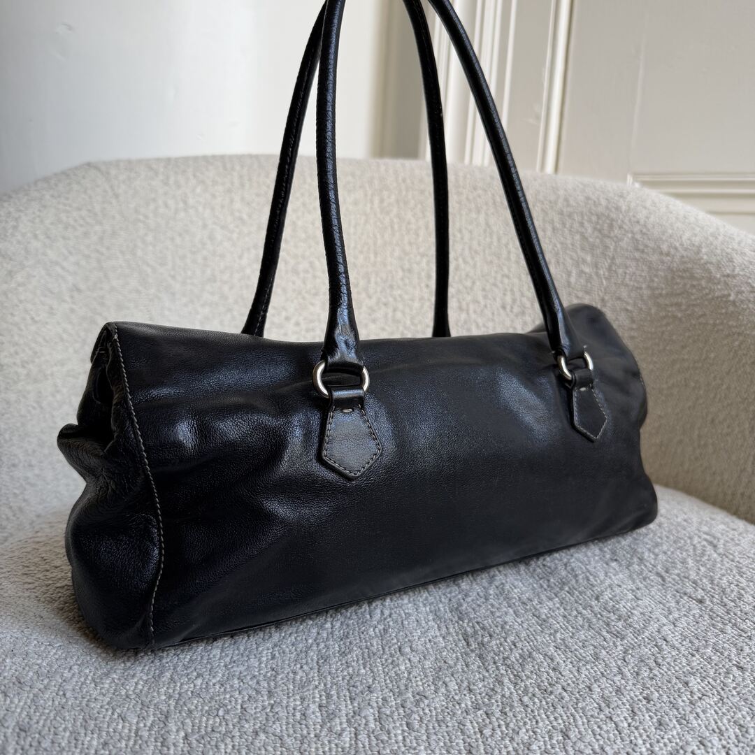 Prada Easy Leather Black Shoulder Bag