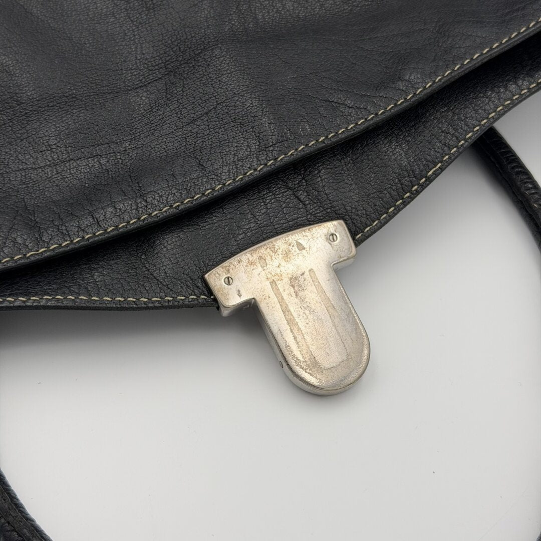 Prada Easy Leather Black Shoulder Bag