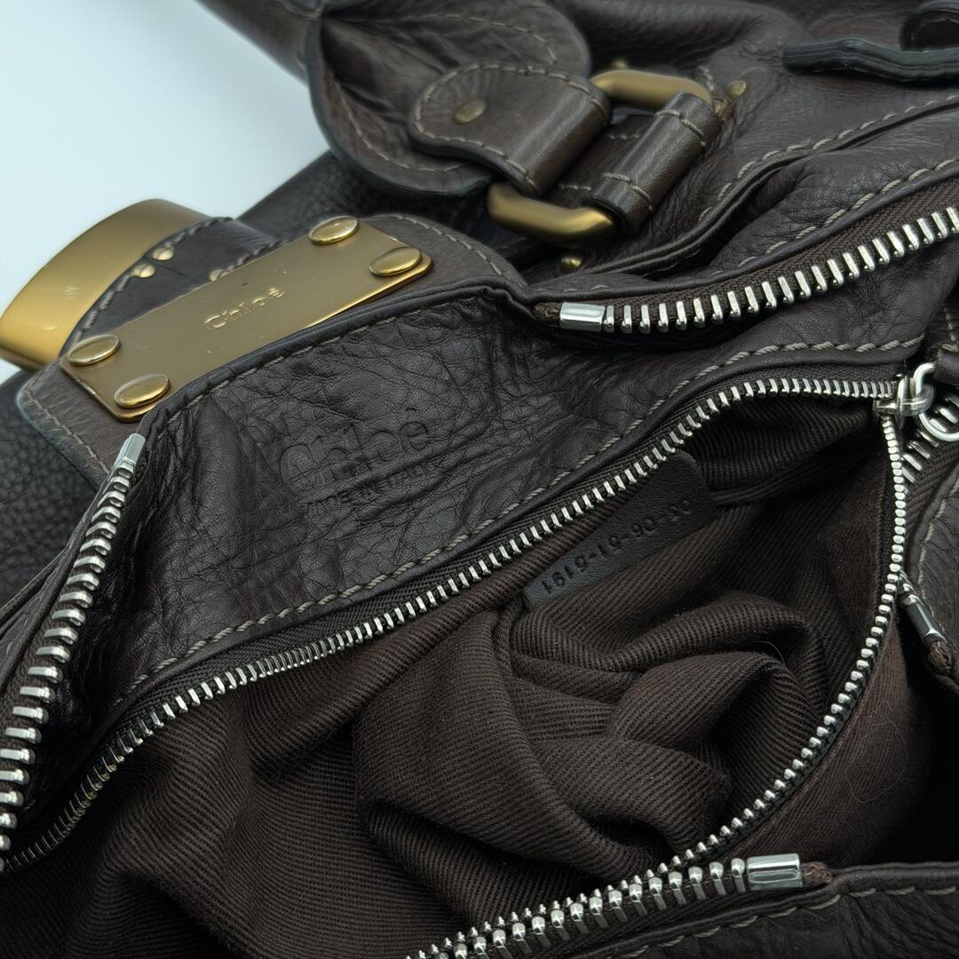 Chloe Paddington Leather Dark Brown Shoulder Bag