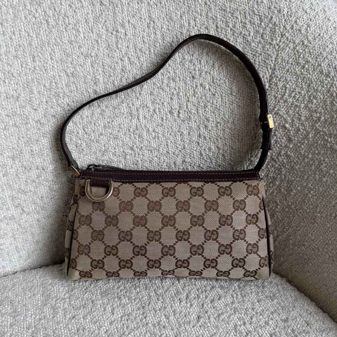 Gucci Mini Abbey D Ring Brown Shoulder Bag