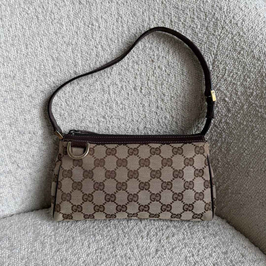 Gucci Mini Abbey D Ring Brown Shoulder Bag