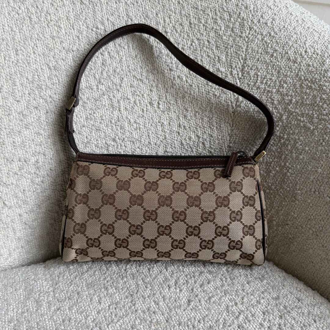 Gucci Mini Abbey D Ring Brown Shoulder Bag
