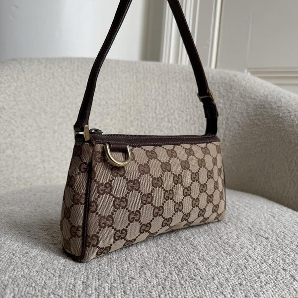 Gucci Mini Abbey D Ring Brown Shoulder Bag