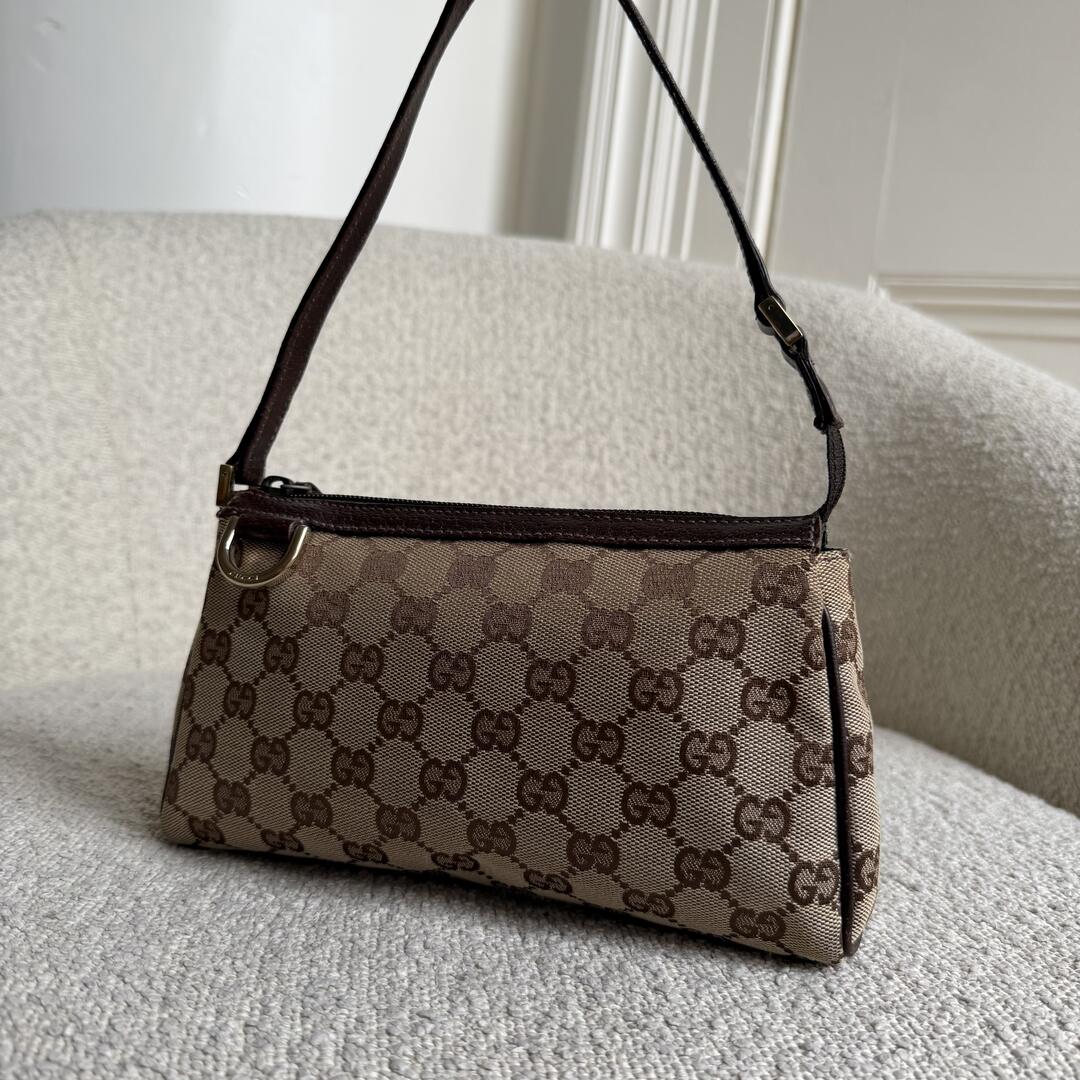 Gucci Mini Abbey D Ring Brown Shoulder Bag