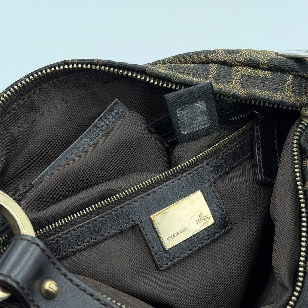 Fendi Zucca Chef Brown Shoulder Bag