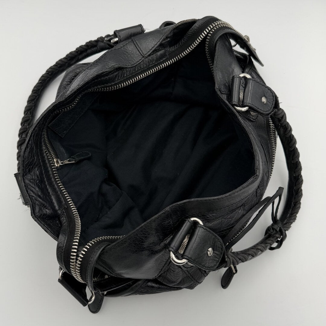 2010 Balenciaga The Giant City 21 Leather Black Bag
