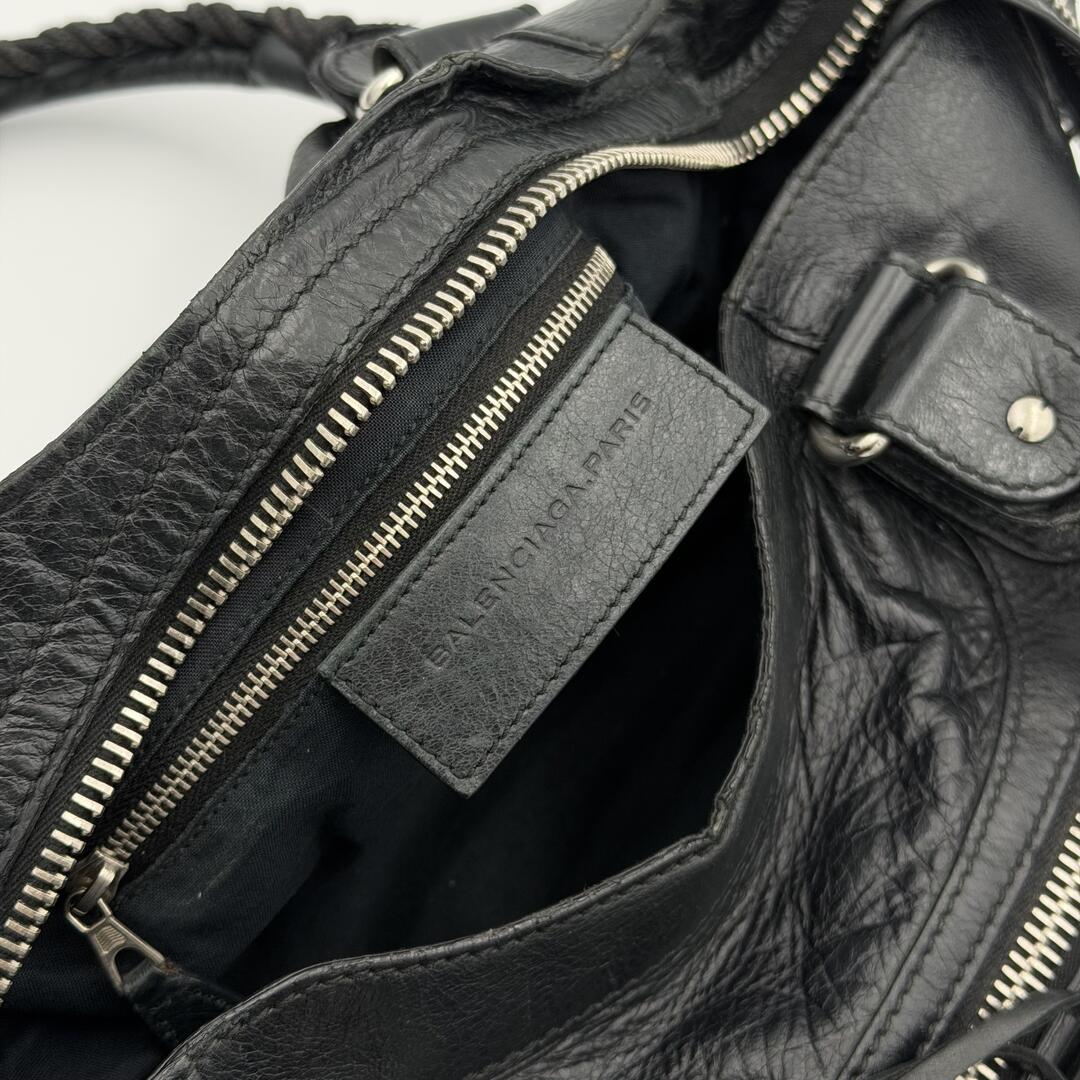 2010 Balenciaga The Giant City 21 Leather Black Bag