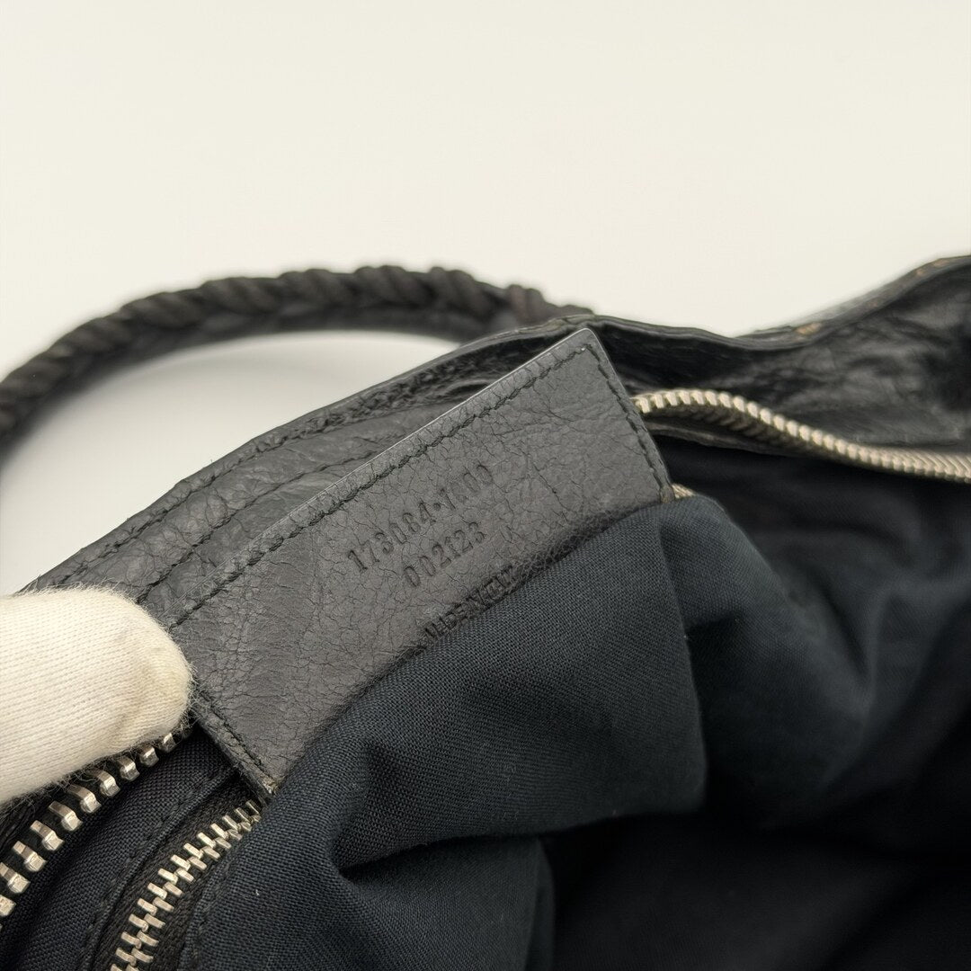 2010 Balenciaga The Giant City 21 Leather Black Bag