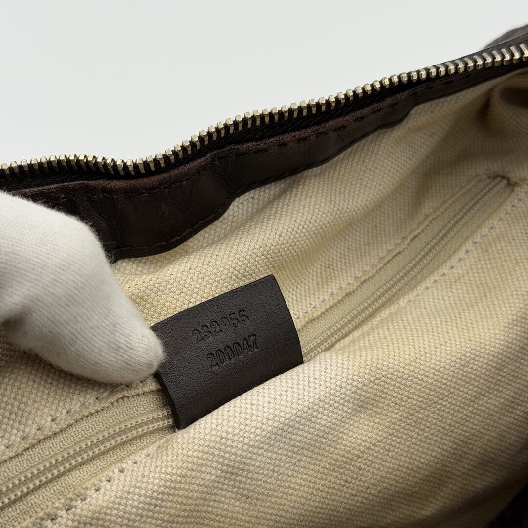 Gucci Guccissima Sukey Leather Brown Tote Bag