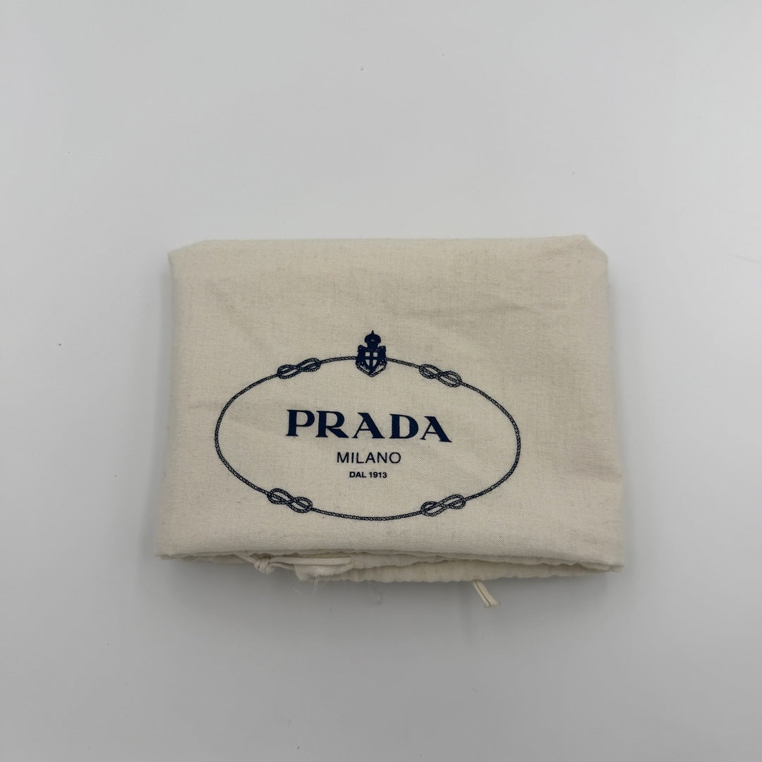 Prada Vitello Daino Brown Leather Shoulder Bag