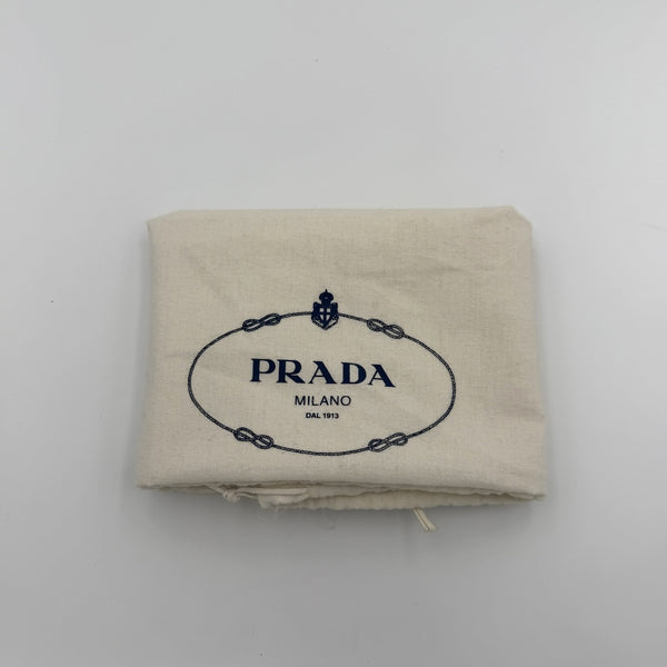 Prada Vitello Daino Brown Leather Shoulder Bag