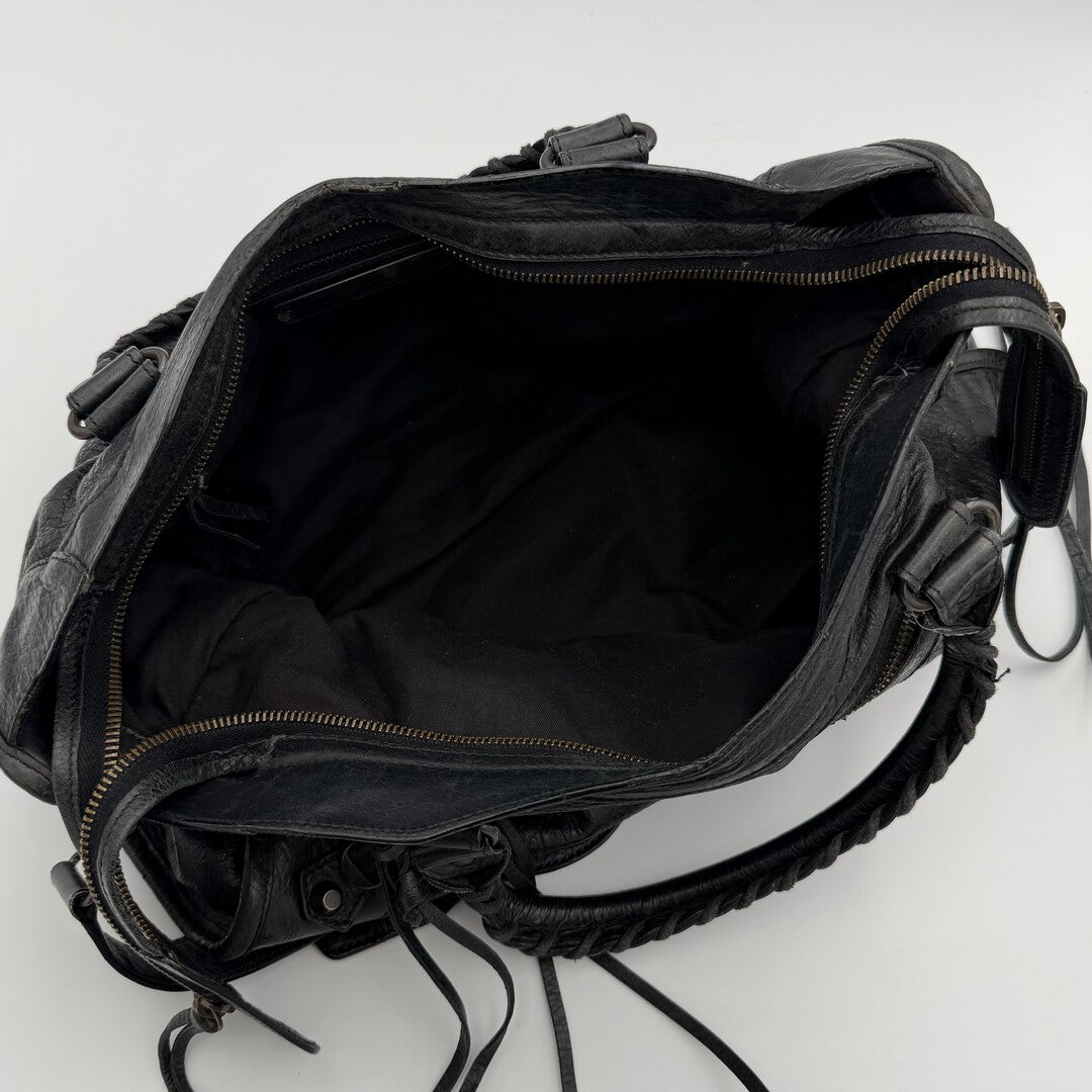 2011 Balenciaga The City Leather Black Bag