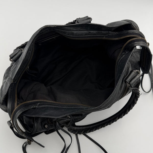 2011 Balenciaga The City Leather Black Bag