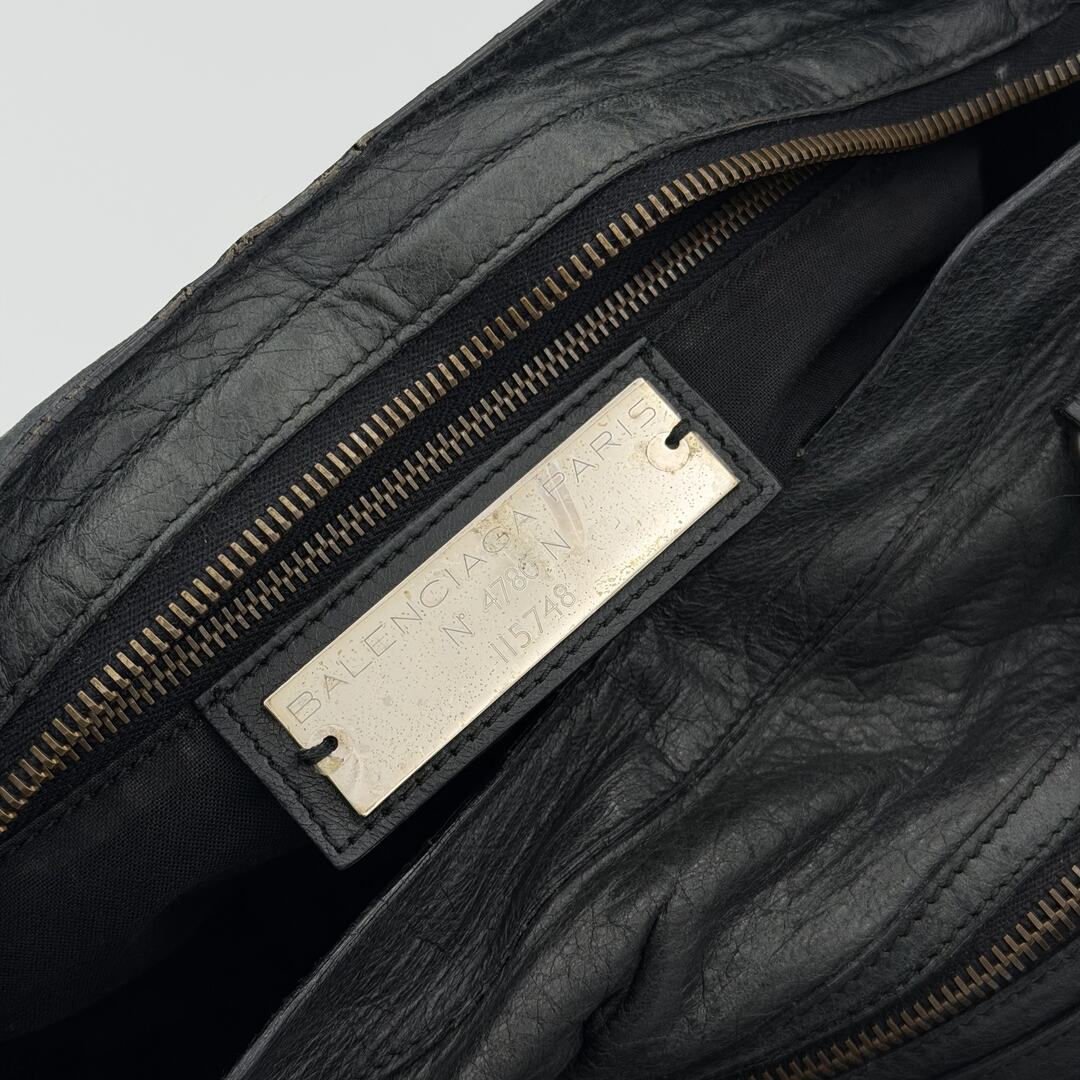 2011 Balenciaga The City Leather Black Bag