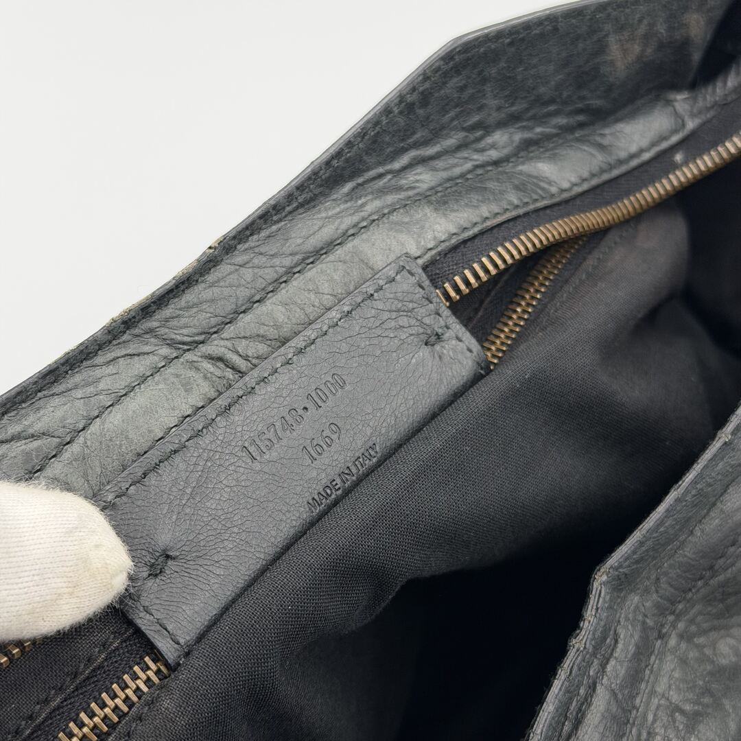 2011 Balenciaga The City Leather Black Bag