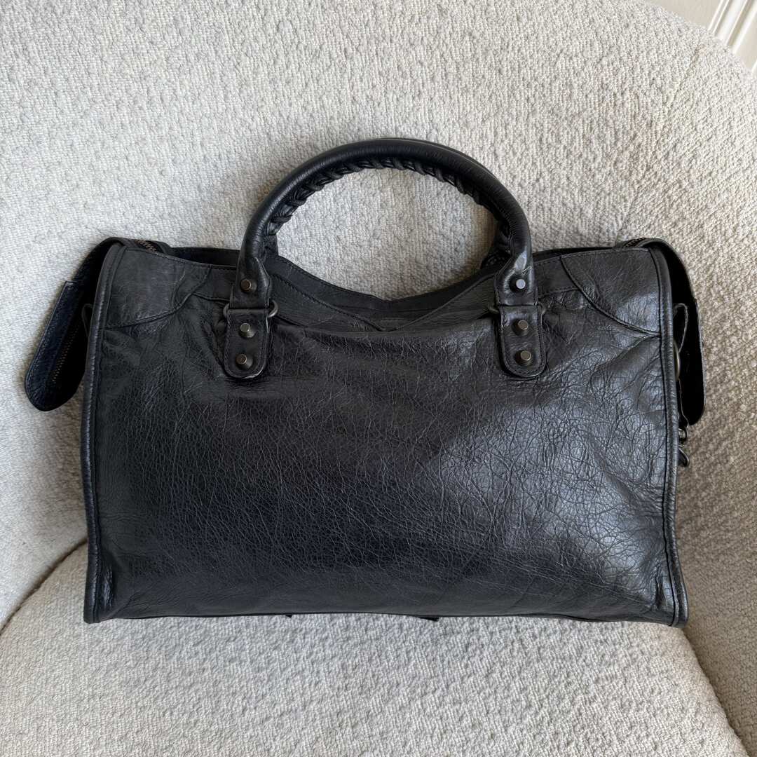 2011 Balenciaga The City Leather Black Bag