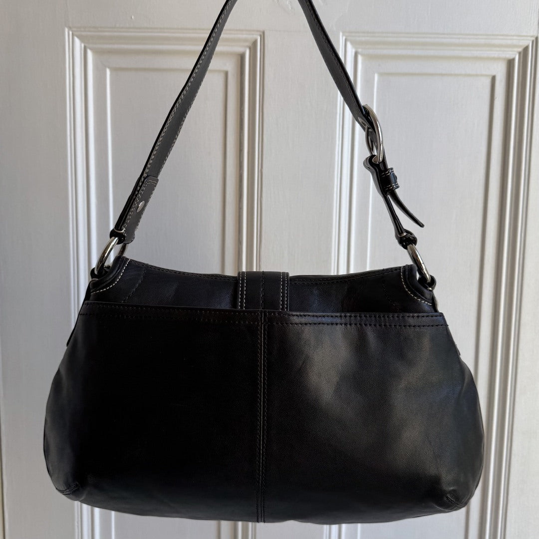 Coach Soho Hobo Leather Black Shoulder Bag