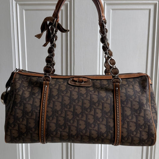 Dior Romantique Trotter Brown Shoulder Bag