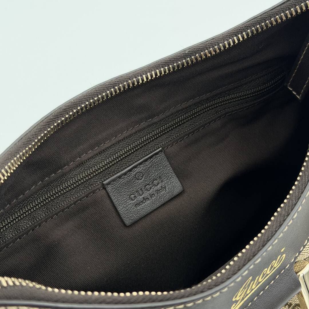 Gucci GG Canvas Abbey Brown Shoulder Bag