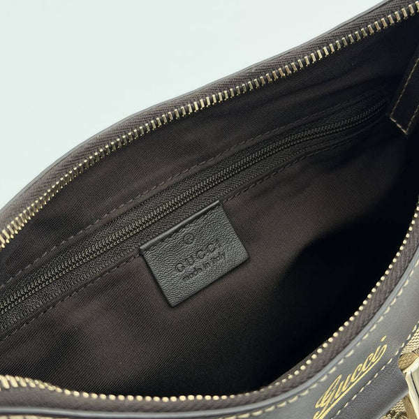 Gucci GG Canvas Abbey Brown Shoulder Bag