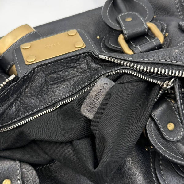 Chloe Paddington Leather Black Handbag