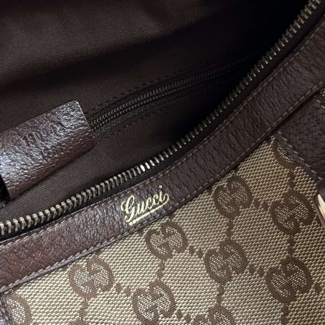 Gucci GG Canvas Abbey Brown Shoulder Bag