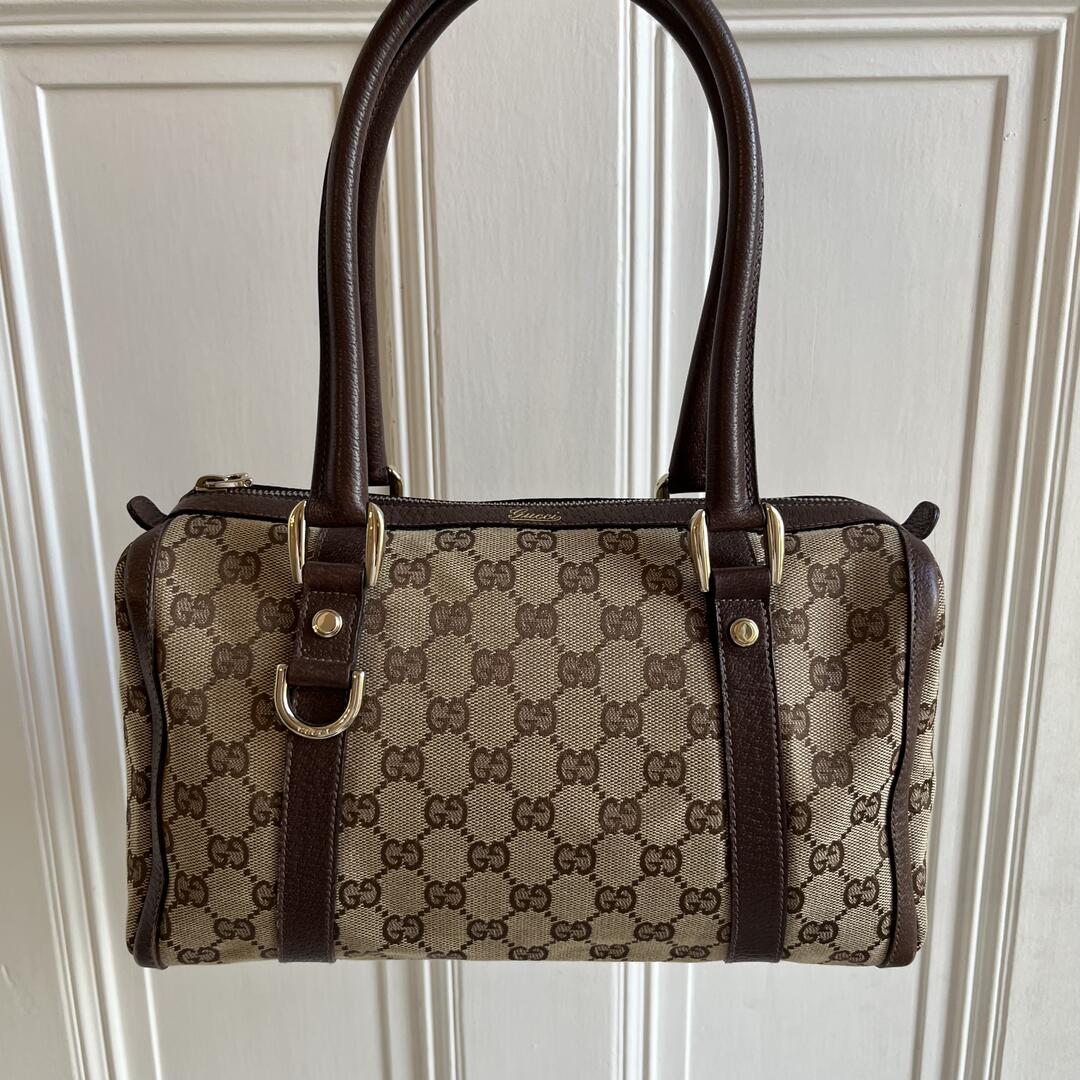 Gucci GG Canvas Abbey Brown Shoulder Bag