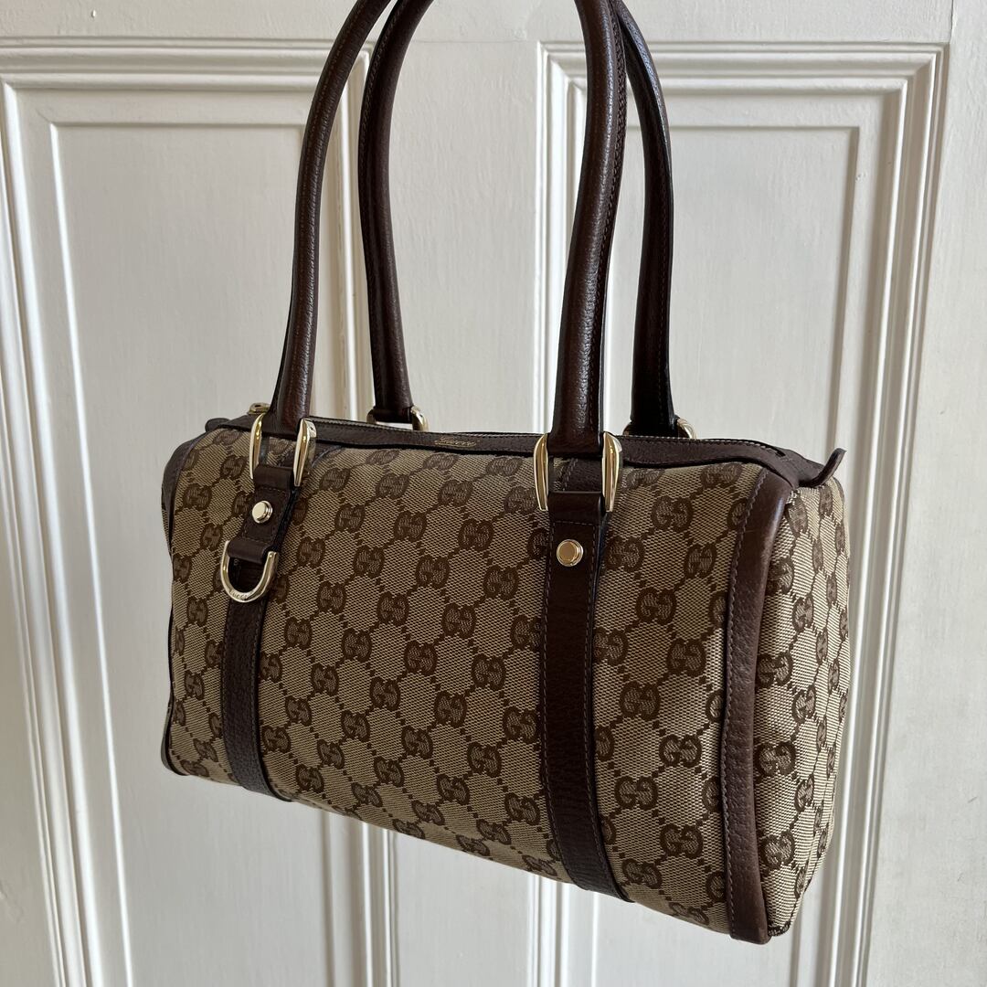 Gucci GG Canvas Abbey Brown Shoulder Bag