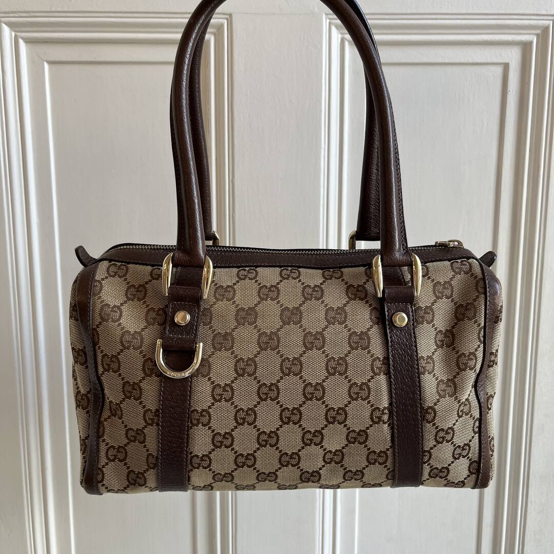 Gucci GG Canvas Abbey Brown Shoulder Bag