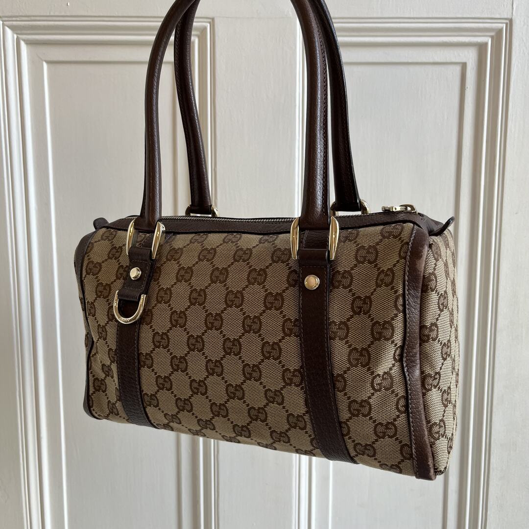 Gucci GG Canvas Abbey Brown Shoulder Bag