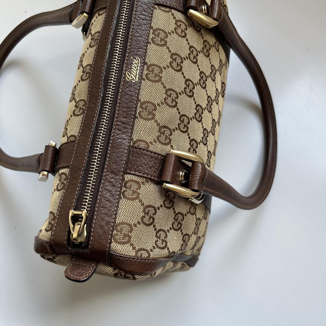 Gucci GG Canvas Abbey Brown Shoulder Bag