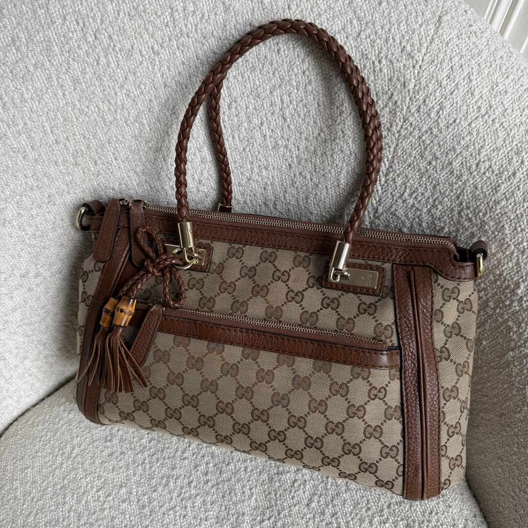 Gucci GG Canvas Bella Brown Shoulder Bag